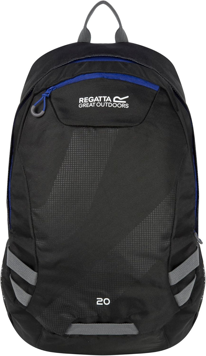 Regatta Herren Brize Ii Robuster Gepolsterter Rucksack Rucksack 20 Lang Marl Grey/Ebony, 20 Lang Mar