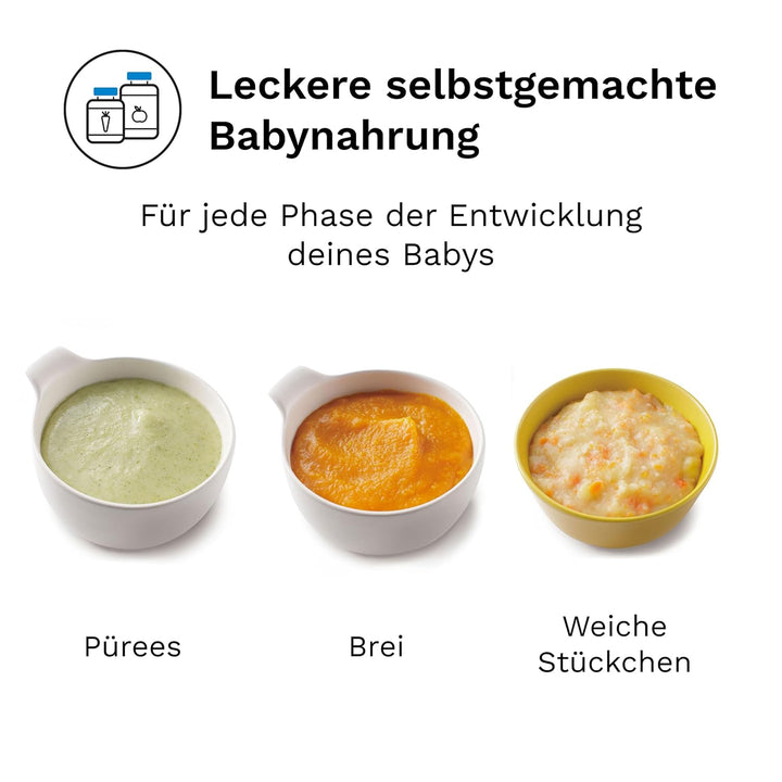 Baby Brezza - Food Maker Deluxe - Baby-Multifunktionsroboter - Dampferhitzen und Mischen von Lebensm