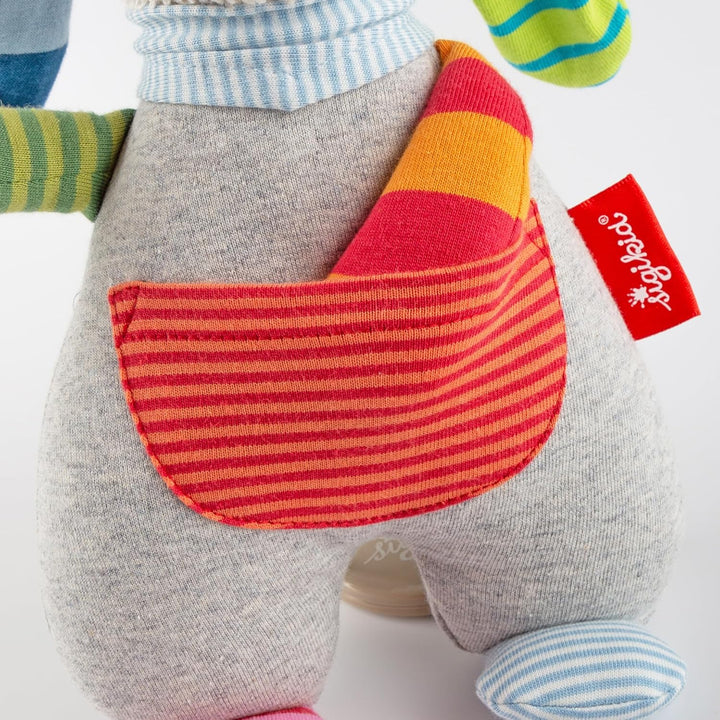 SIGIKID 39435 Spieluhr Ringel Dingel Mädchen und Jungen Babyspielzeug empfohlen ab Geburt grau/mehrf