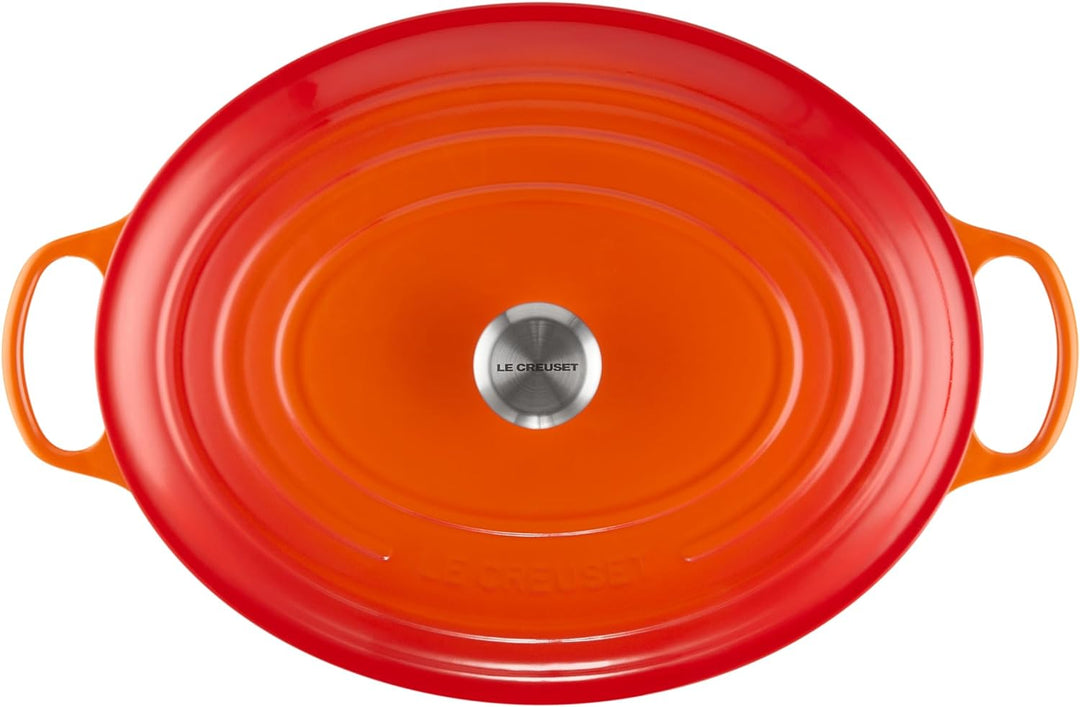 Le Creuset Signature Gusseisen-Bräter mit Deckel, Ø 40 cm, Oval, Für alle Herdarten und Induktion ge
