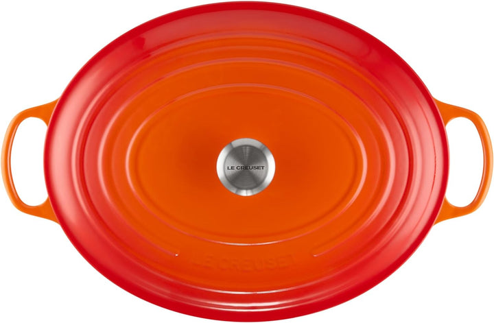 Le Creuset Signature Gusseisen-Bräter mit Deckel, Ø 40 cm, Oval, Für alle Herdarten und Induktion ge