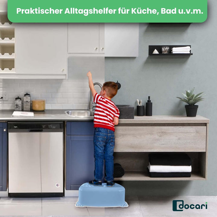 Toilettentrainer mit Treppe als Set blau - Toilettensitz Kinder und Tritthocker Kinder - Toilettensi