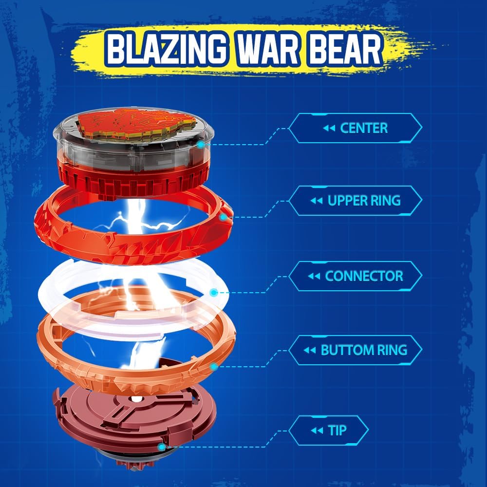 INFINITY NADO Kreisel für Kinder Split Series Metall Spielzeug Jungen, Battle Tops Kreisel Launcher