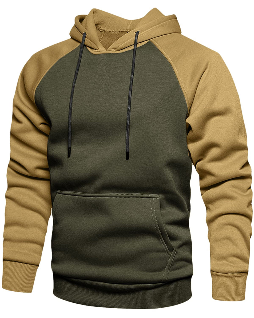 MANLUODANNI Herren Kapuzenpullover Raglan Men's Hoodie Pullover mit Kapuze Casual Sweatshirt Classic