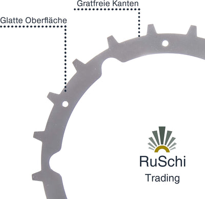 Edelstahl Spikes für Mähroboter passend für Gardena Sileno City 250 + 500 + Life aufwendig entgratet