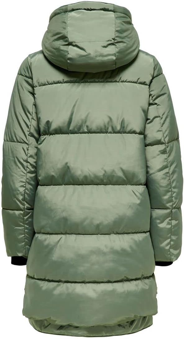 ONLY Damen Onlnora Long Puffer Coat Cc Otw Jacke M Sea Spray, M Sea Spray