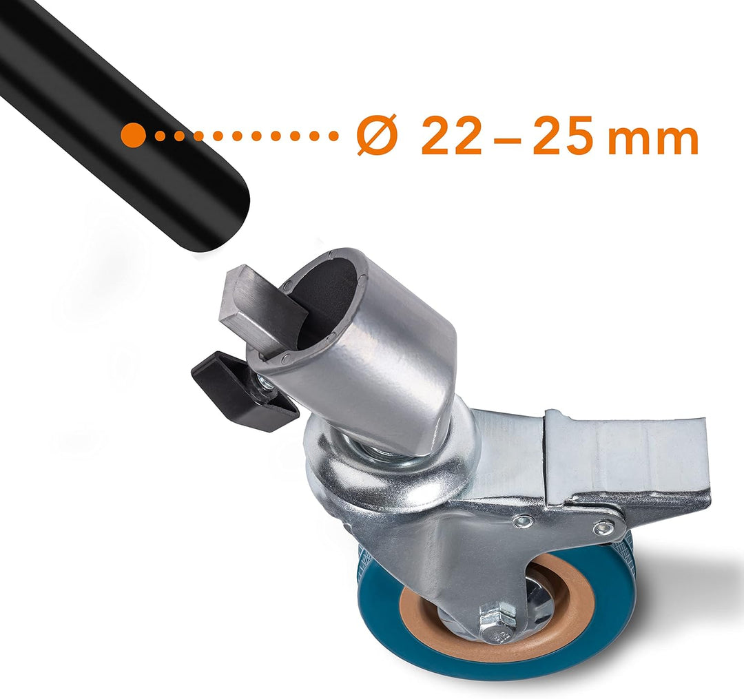Walimex pro 3er Set Stativrollen für Lichtstative I für extra schweres Gewicht, belastbar bis 30kg I