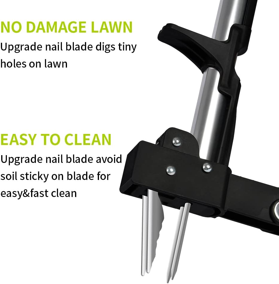 Gardtech aufstehen Unkrautstecher, 40-47 Zoll Unkrautabzieher mit langem Griff, Deluxe 4-Klauen-Unkr