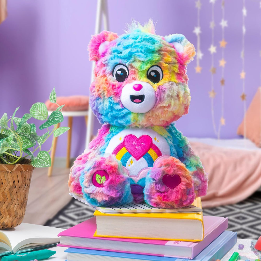 Basic Fun Care Bären 35 cm Plüsch – Caring Colours Bär aus der Cozy-Kollektion – weiches Kuschelspie