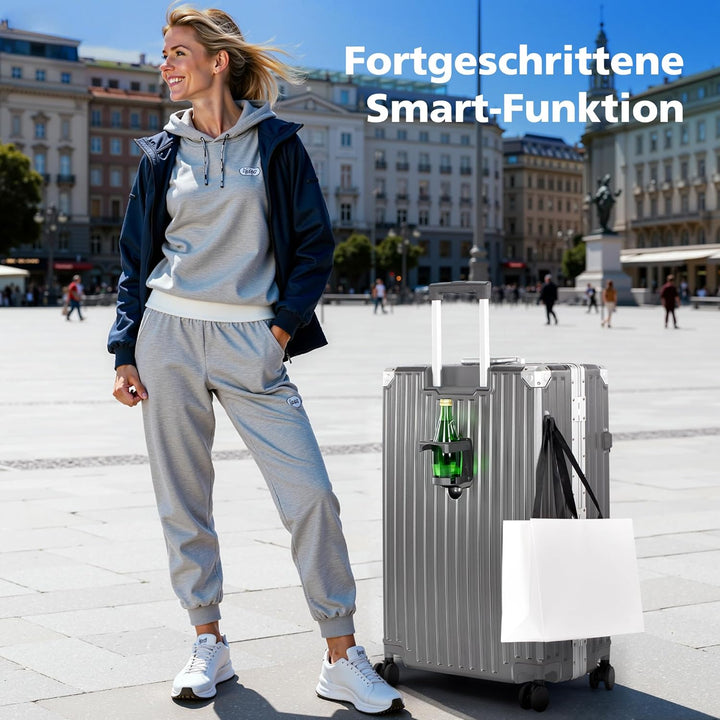 ALPHA CAMP Koffer Grösse XL Reisekoffer Leicht Hartschalenkoffer Polycarbonat 98L Luggage Suitcase m