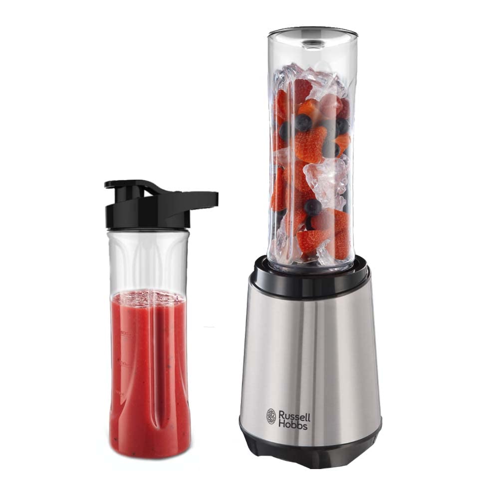 Russell Hobbs Mixer-Standmixer&Smoothie Maker to go[23.500 U/minPower-Motor]inkl.2xMixbehälter600ml