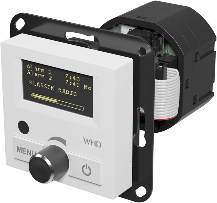 WHD DAB+ UP-Radio Set KEL 55 RC, Weiss - Unterputzradio inkl. KEL 55 Unterputz-Lautsprecher und Fern