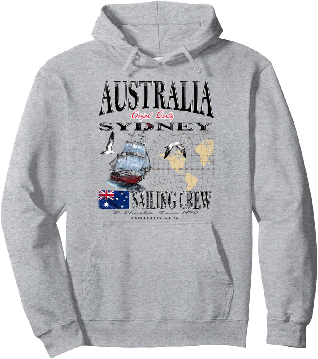 Sydney Australia Segelcrew Pullover Hoodie