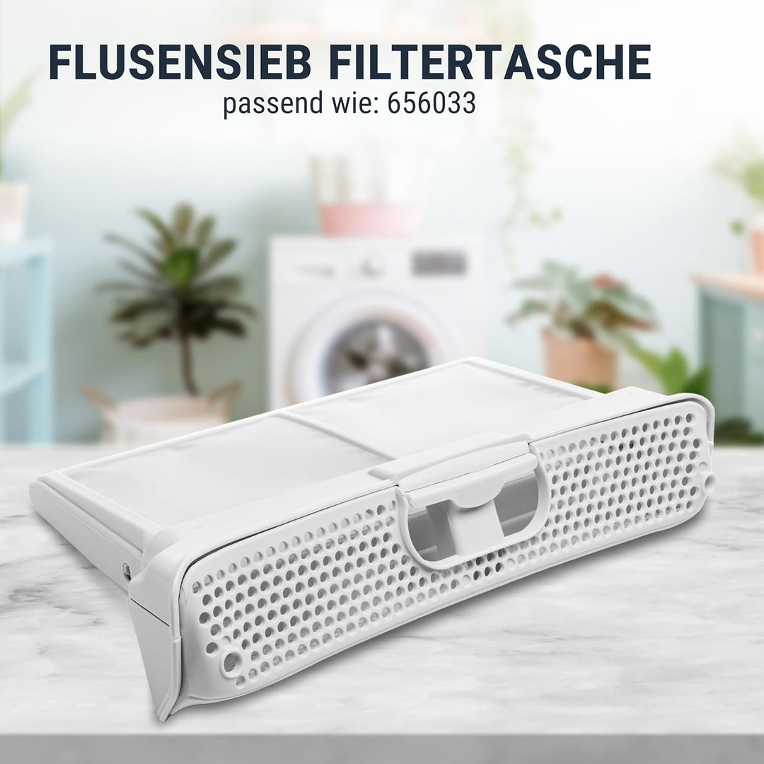 Flusensieb Filtertasche Filter für Bosch Siemens Neff Balay 656033 00656033 für Trockner wie iQ300 i