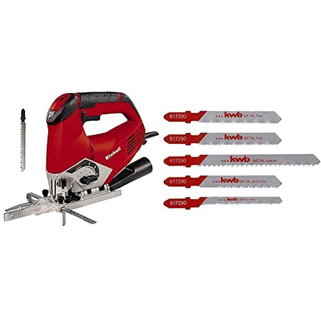 Einhell Stichsäge TE-JS 100 (750 W, max. 100 mm, 45° Schrägschnitt, Hubzahlregelung, 4-Stufen Pendel