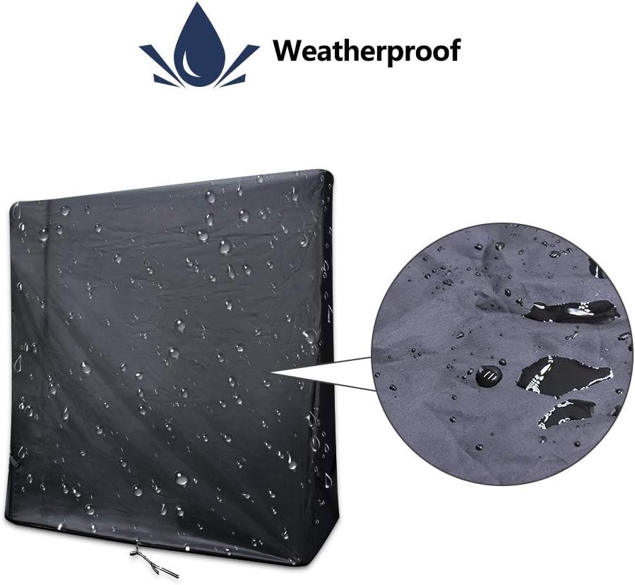 Gurkkst Premium Tischtennisabdeckung Wasserdichte Tischtennisplatte für Outdoor und Indoor Schwarz (