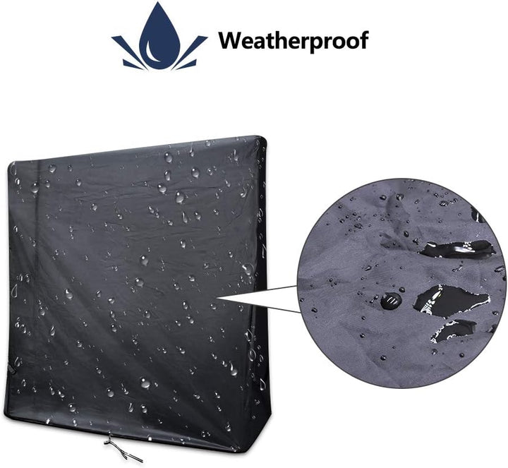 Gurkkst Premium Tischtennisabdeckung Wasserdichte Tischtennisplatte für Outdoor und Indoor Schwarz (
