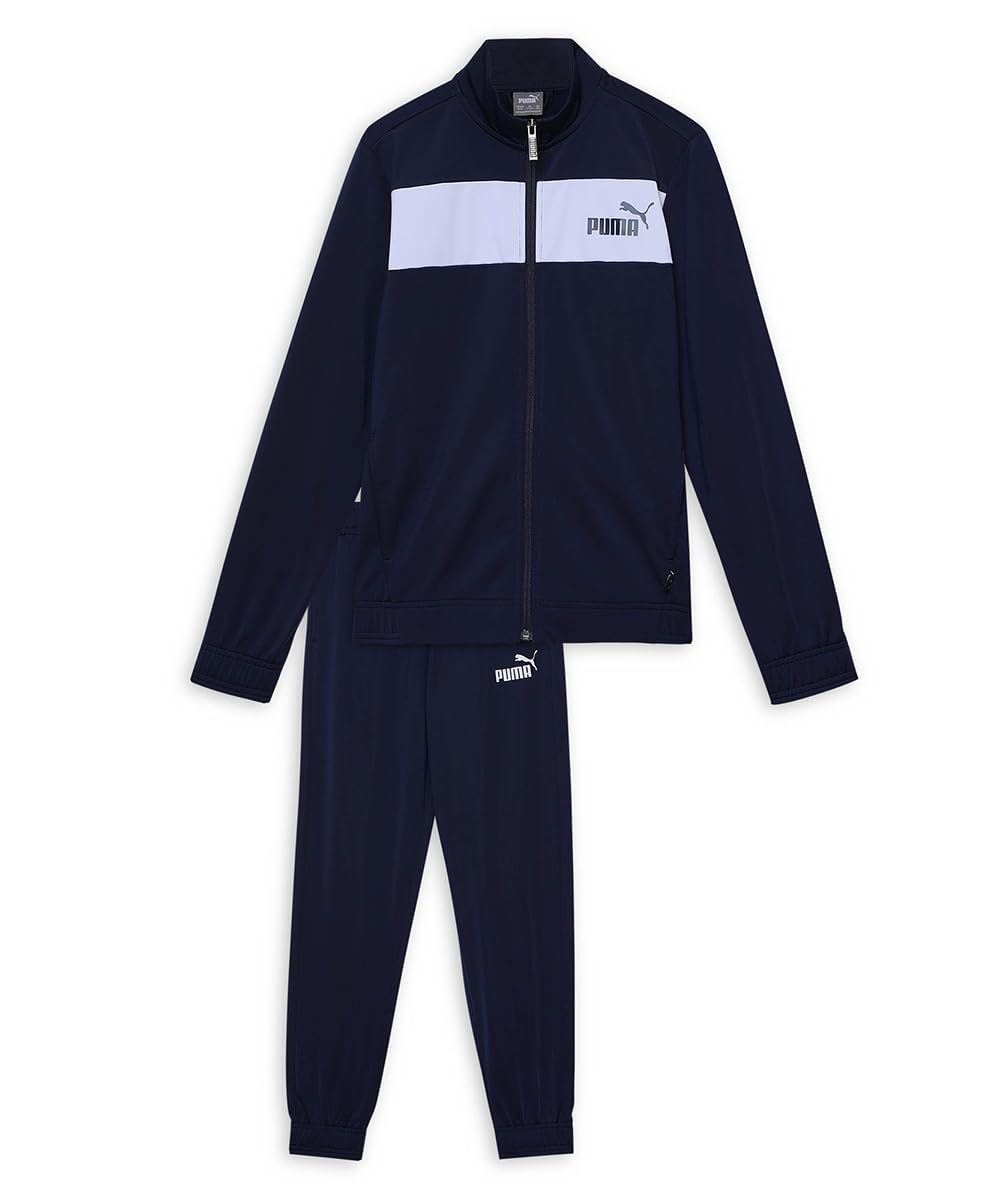 PUMA Jungen Poly Suit Cl B Trainingsanzug 104 Blau (Peacoat), 104 Blau (Peacoat)