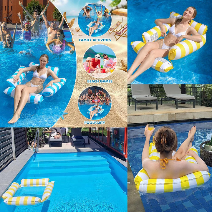 Luftmatratze Pool Aufblasbare Wasserhängematte Pool Aufblasbar Wasser Hängematte 4 In 1 Aufblasbare