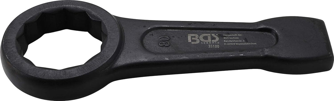 BGS 35180 | Schlag-Ringschlüssel | SW 80 mm Schlüsselweite: 80 mm, Schlüsselweite: 80 mm