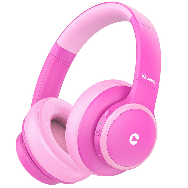 iClever Noise Cancelling Bluetooth Kopfhörer Kinder, 60 Spielzeit, Sichere Lautstärke 80 dBA, Typ-C-