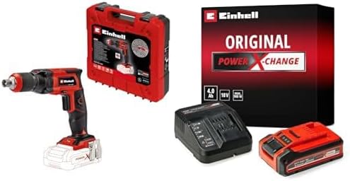 Einhell Akku-Trockenbauschrauber TE-DY 18 Li Power X-Change (Lithium-Ionen, 18 V, 4000 min-1, Tiefen