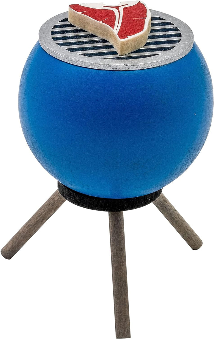 Seiffener Volkskunst | Räucherofen Grillofen | Räucherfigur 10 cm | Grill + Räucherkerzen Ruhe | Räu