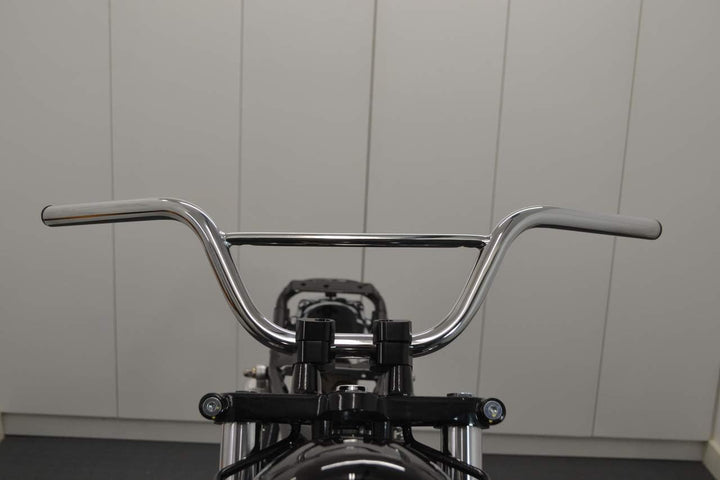 Motorrad Lenker Für Affe Fahrrad Pit Bike Scrambler - 22mm 7/8" Mit 4.5" Aufstieg - Chrom, Chrom