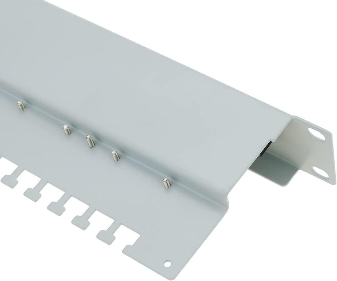 RackMatic - Patch-Panel 1HE 24 RJ45 UTP Cat.5e Weiss kamm
