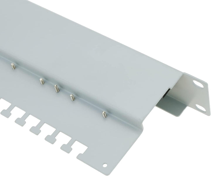 RackMatic - Patch-Panel 1HE 24 RJ45 UTP Cat.5e Weiss kamm