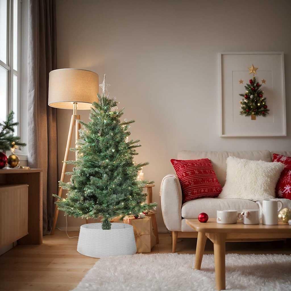 vidaXL Weihnachtsbaum Rock, Christbaumrock mit Rattan-Optik, Tannenbaumrock für Christbaum Ständer,