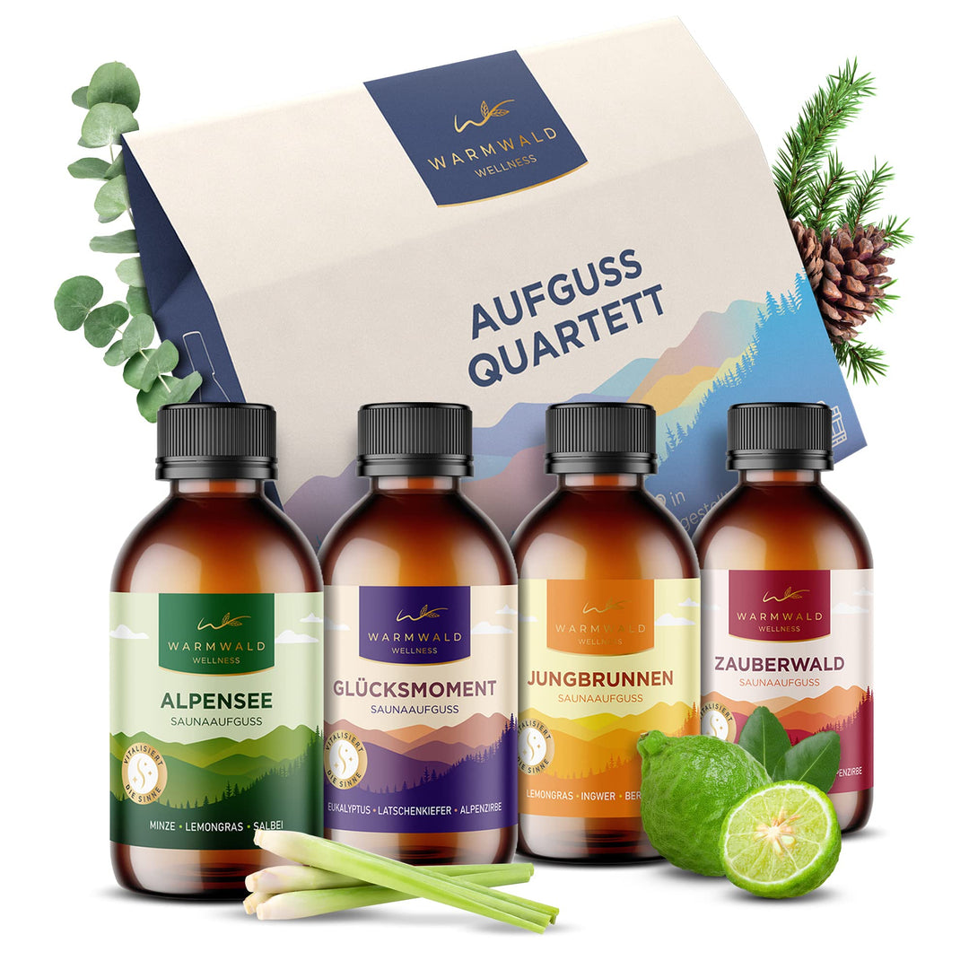 Warmwald - Saunaaufguss - Sauna Aufgussmittel mit natürlichen ätherischen Ölen - Saunaöl - Saunaduft