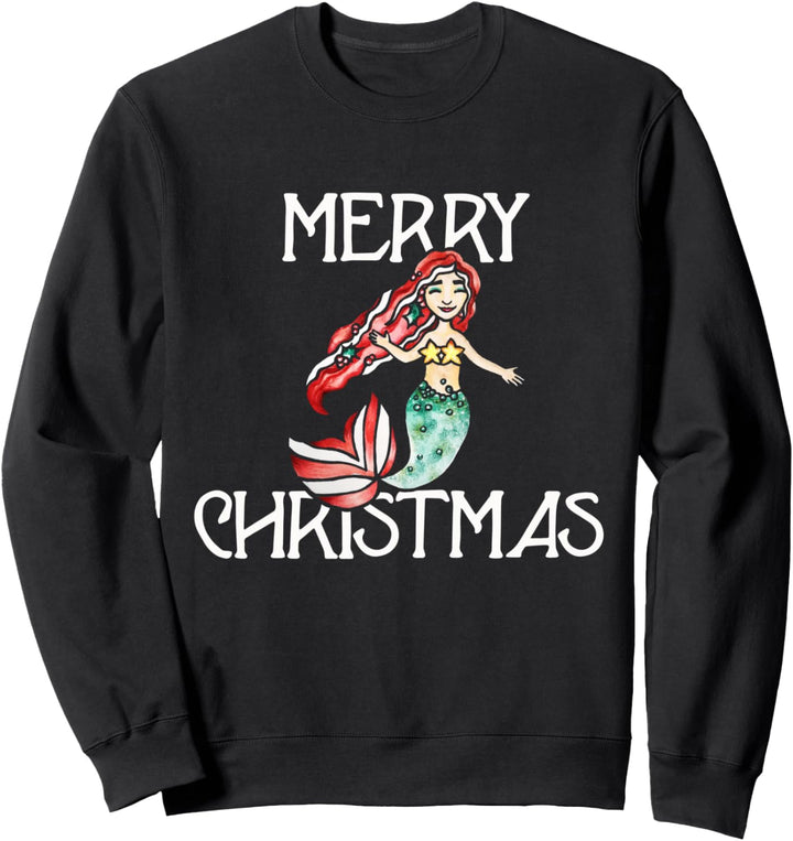 Merry Christmas Mermaid Sweatshirt