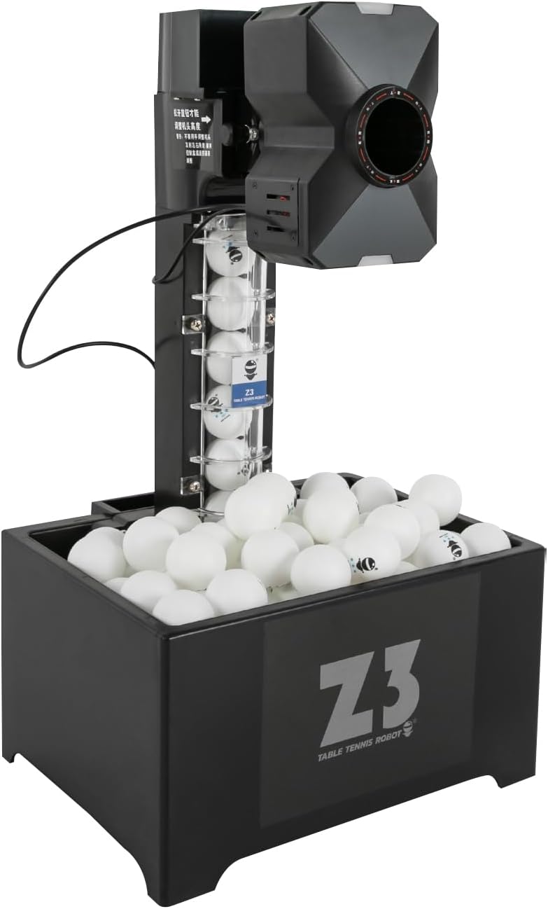Automatische Tischtennis Ballmaschine, 10 Modi programmierbar Tischtennis Trainingsroboter Ping Pong