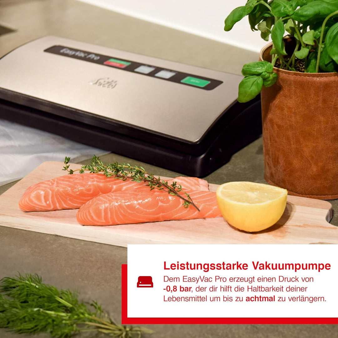 Solis Vac Pro 569 Vakuumiergerät - Folienschweissgerät für Lebensmittel - Vakumierergerät für trocke