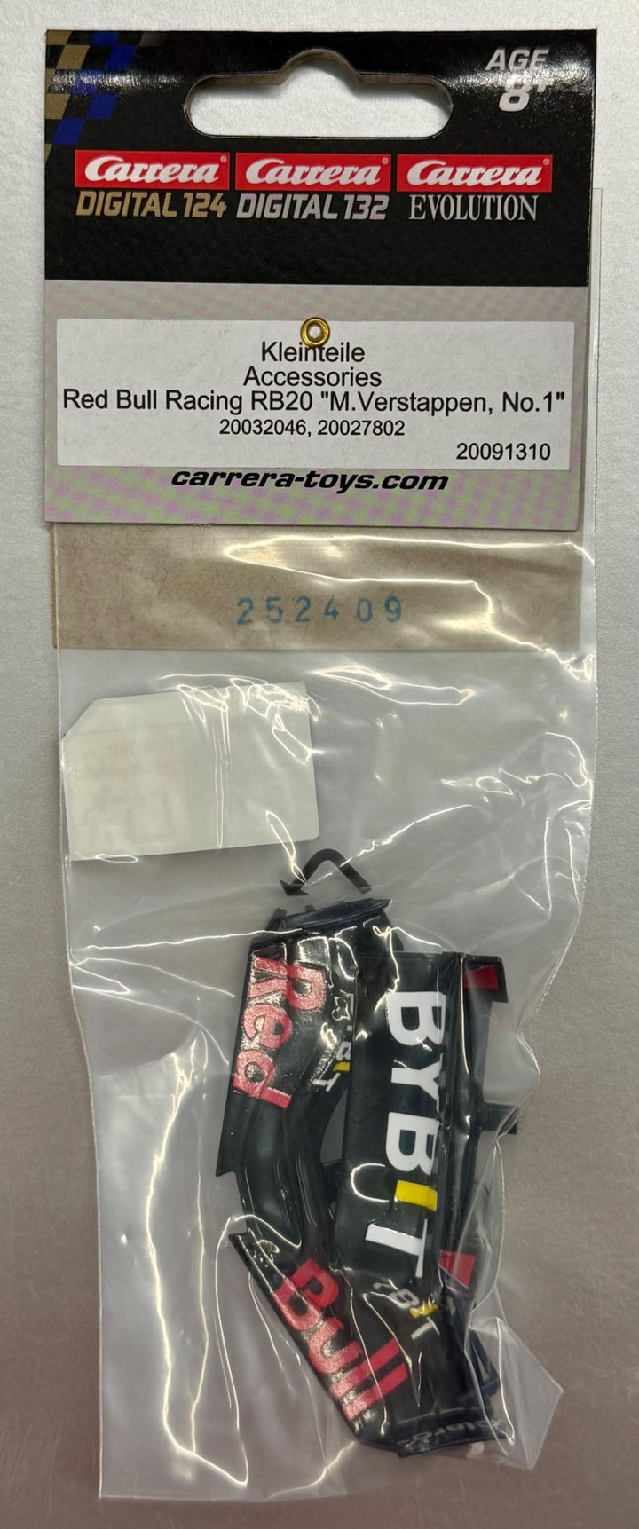 Carrera Digital132 Evolution Heckspoiler/Kleinteile Red Bull Racing RB20 M. Verstappen, No1 (91310)