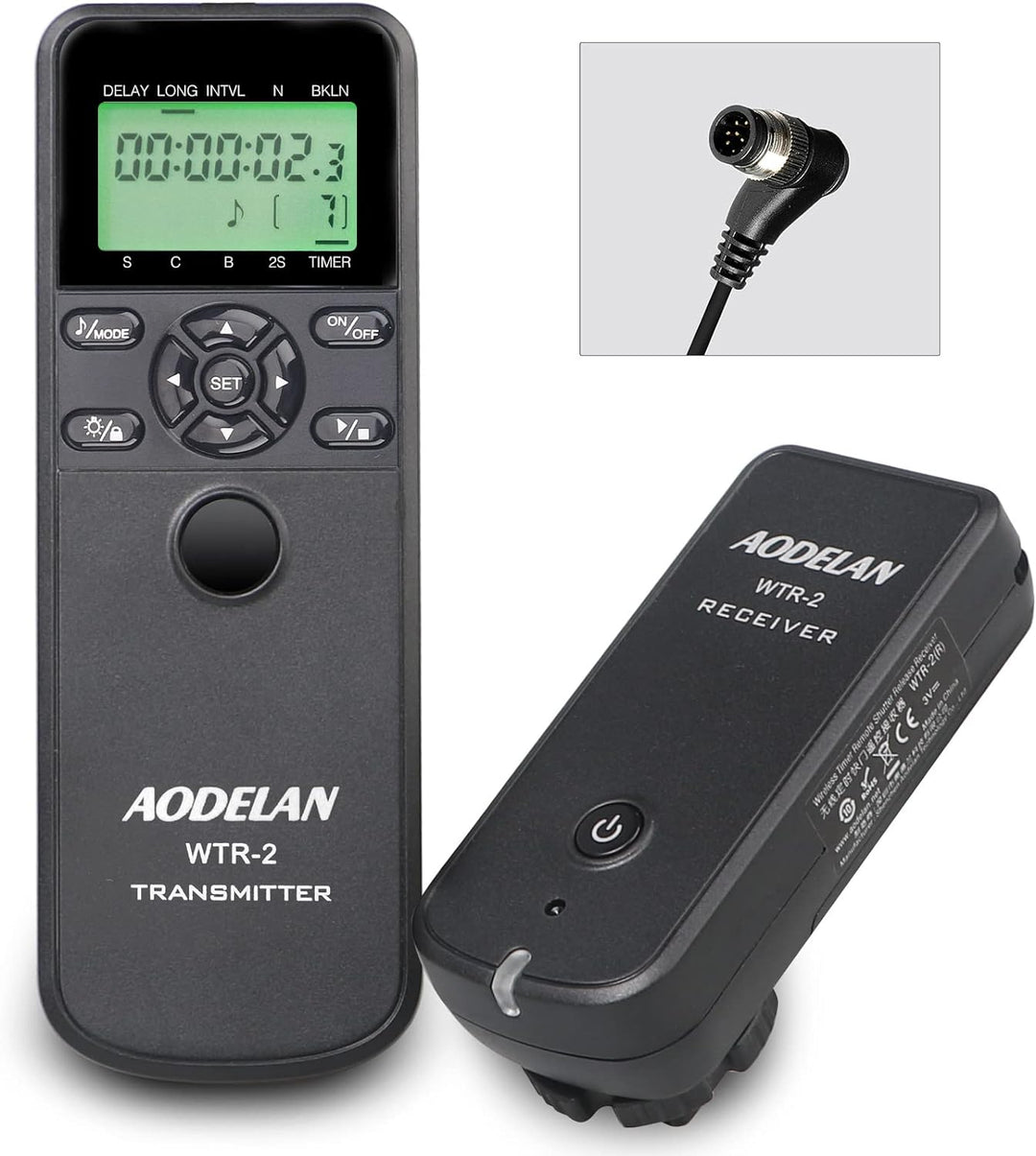Kabellose & Kabel Timer Fernauslöser Kamera Fernbedienung Kompatibel mit Nikon Z9, D3, D4, D4s, D5,