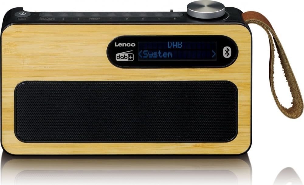 Lenco PDR-040 - Tragbares DAB+ Radio - FM Radio - mit Bluetooth - integrierter Akku mit 2000mAh - 3