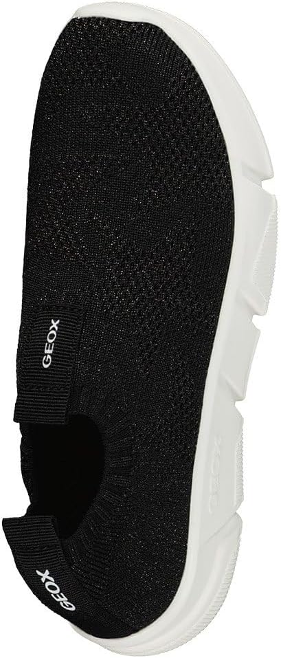 Geox Mädchen J Aril Girl Sneaker 28 EU Schwarz, 28 EU Schwarz