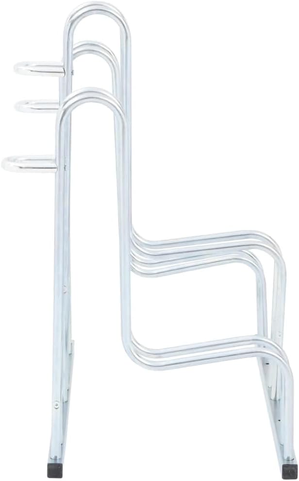 vidaXL Fahrradständer, Aufstellständer für 3 Fahrräder, Radständer Freistehend, Mehrfachständer Bode