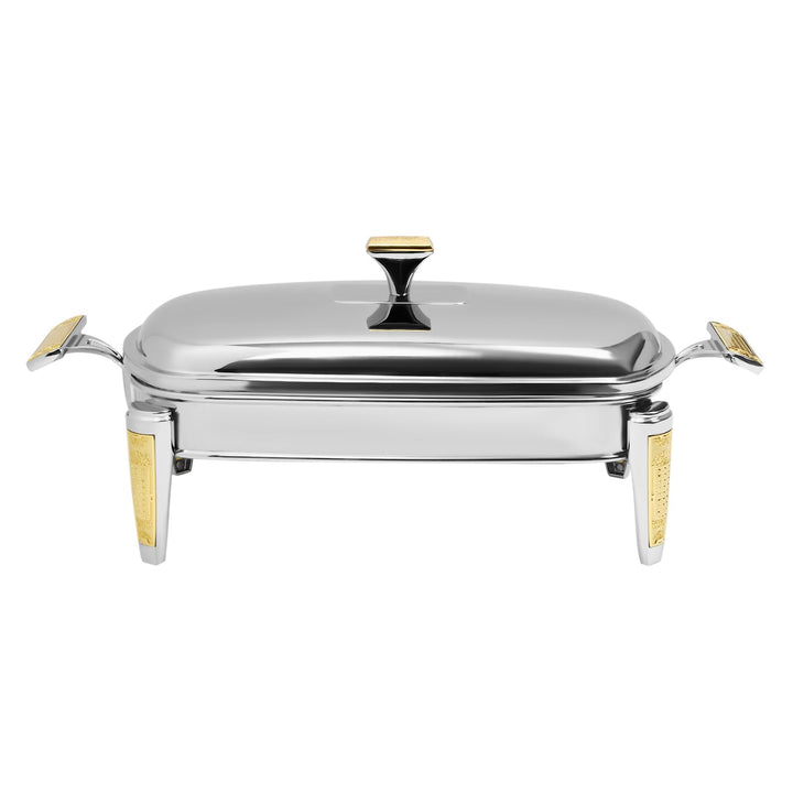 2.32L Chafing Dish Speisewärmer Dishes Wärmebehälter für Haushalt | 40 * 20 * 12cm | EIN Fach/Zwei F