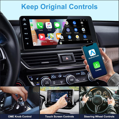 Wireless Android Auto und Carplay Wireless Adapter, Wireless 2 in 1 Stick wandelt verdrahtete Androi