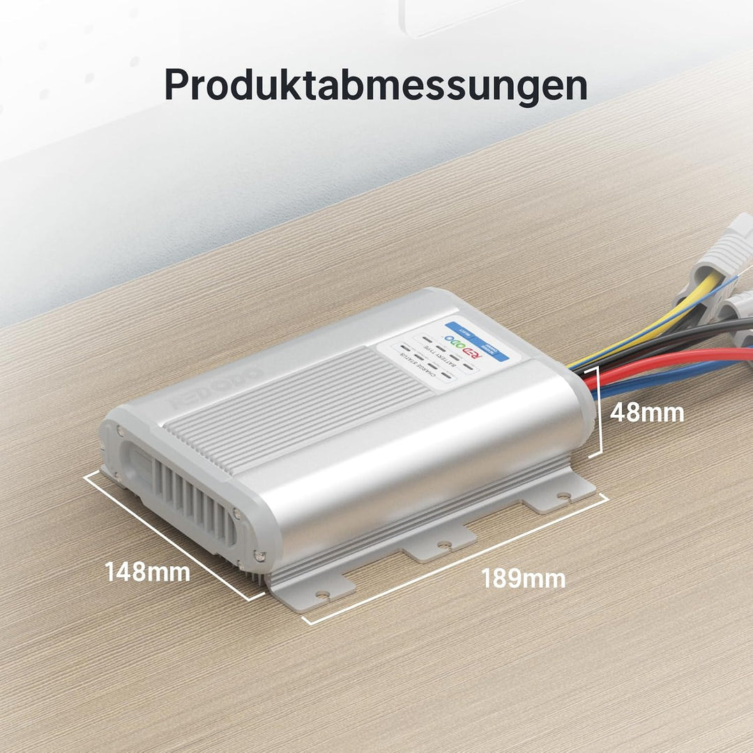 Redodo 12V 40A DC-DC Batterieladegerät mit MPPT für 12V LiFePO4, DC DC Ladegerät für Wohnmobil, Zwei