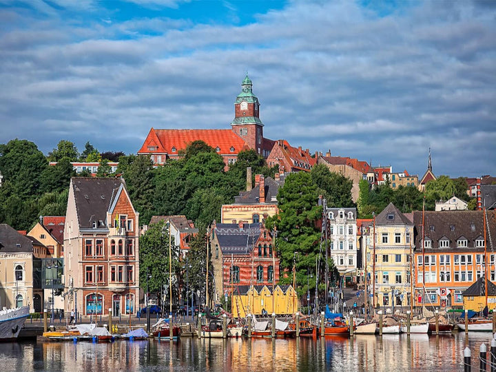 CALVENDO Puzzle Flensburg 1000 Teile Lege-Grösse 64 x 48 cm Foto-Puzzle Bild von Peter Roder, 1000 T
