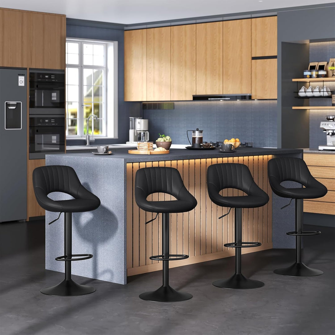 EUGAD 0666BY-2 2X Barhocker Designer Hocker Tresenhocker Bistrohocker 360° drehbar stufenlos höhenve