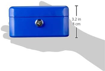 Wedo 145103H Geldkassette (aus pulverbeschichtetem Stahl, versenkbarer Griff, Geldnoten- und Belegek