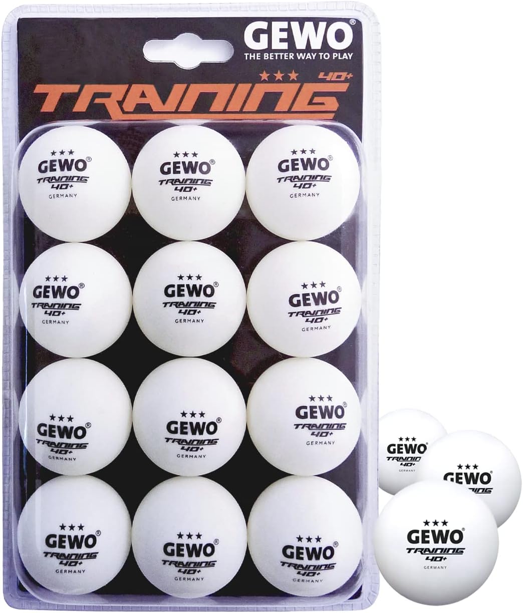 STIGA Royal 5 Sterne Tischtennis Schläger Pro Carbon, Schwarz/Rot Bundle mit Tischtennisbälle 12er,