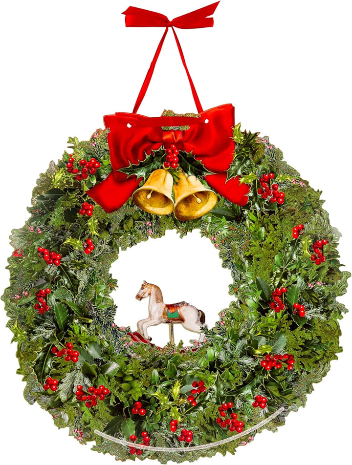 Festlicher Weihnachtskranz (Adventskalender);Adventskalender, White