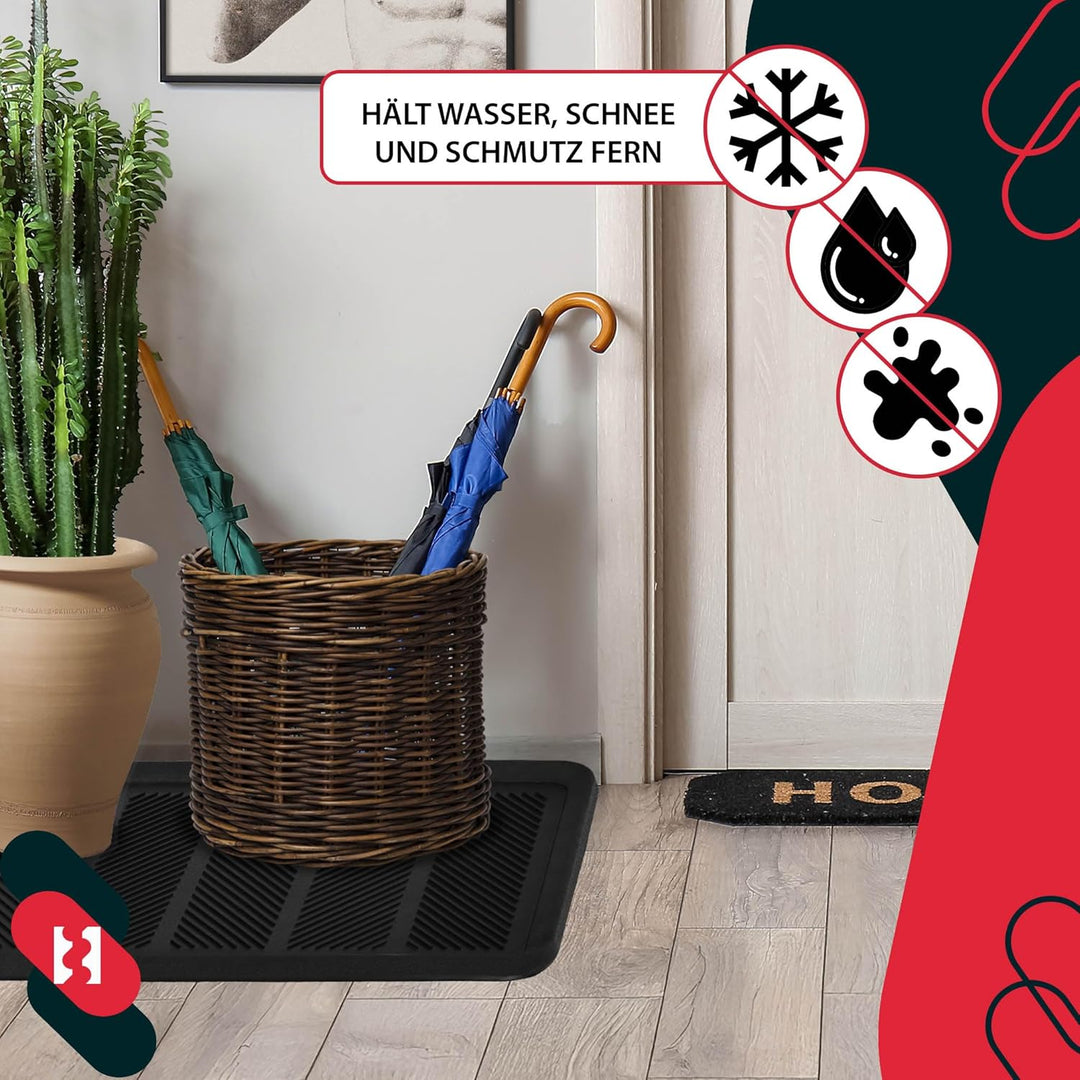 KOTARBAU® 3er Set Schuhabtropfschale - 40 x 80 cm - Abtropfmatte für Schuhe - Schuhablage für Herbst