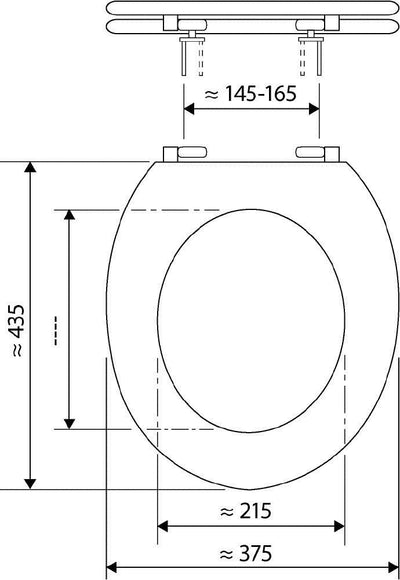 Sanitop-Wingenroth - 40555 3- WC-Sitz Dekor Modern Art II - Toilettensitz mit Holz-Kern - Individuel